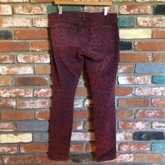 Current/Elliott The Stiletto Fig Leopard Ankle Skinny Jeans - Picture 3 of 8